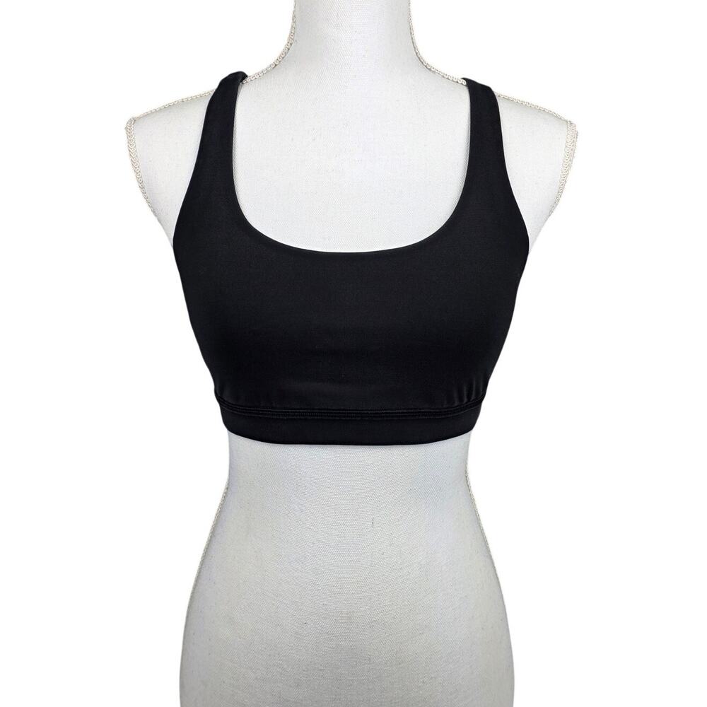 LULULEMON ENERGY SPORT BRA – BLACK – SIZE 6 – STRAPPY BACK / MEDIUM SUPPORT